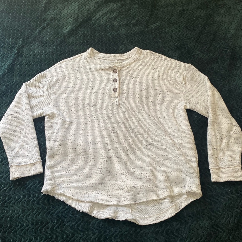 Urban Outfitters Med. tunic white & grey sweater